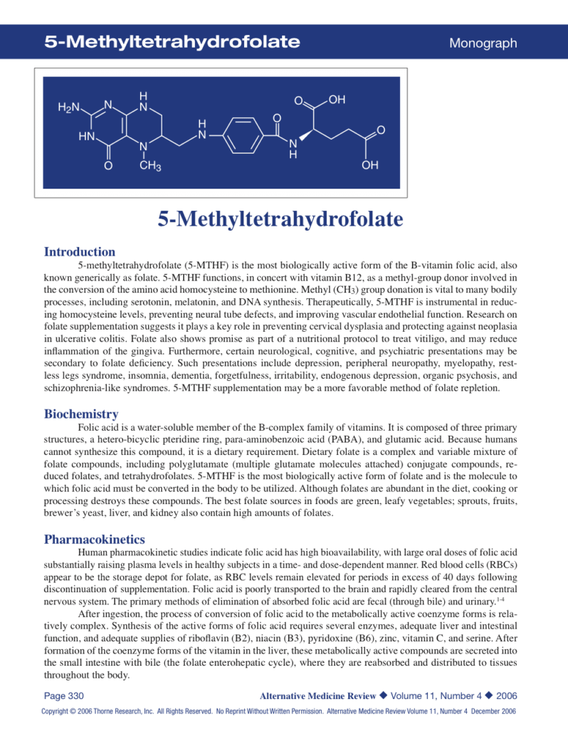 5-Methyltetrahydrofolate